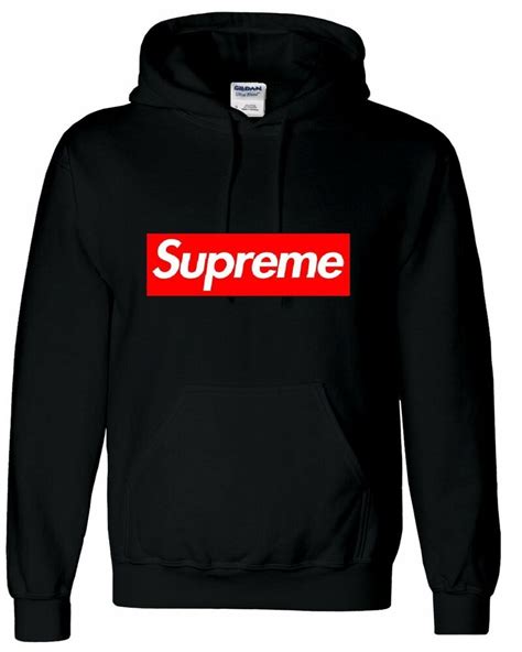 supreme logo hoodie